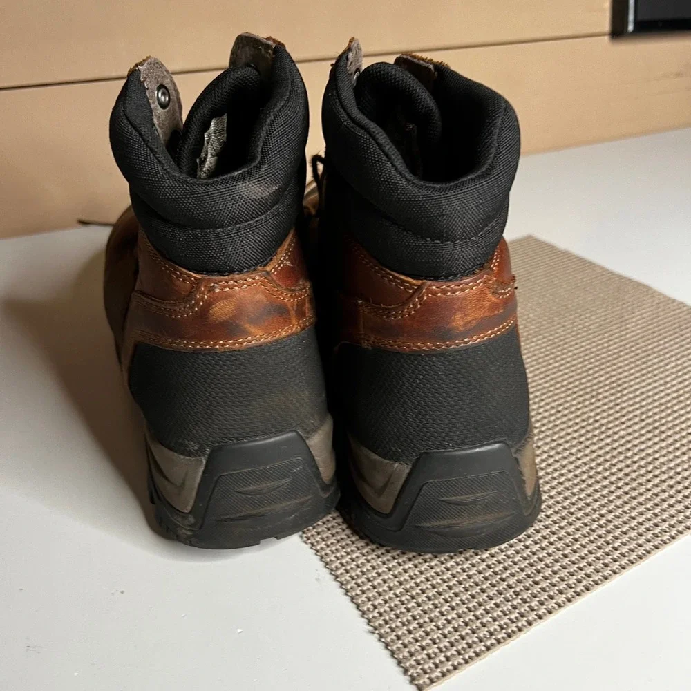 Carhartt Mens CME6355 Waterproof Composite Toe Work Boots Leather Size 12 M